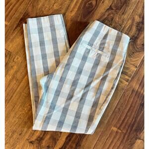 A New Day - Size 8 - Women's Trousers Gingham Checkered Pattern Work Pants